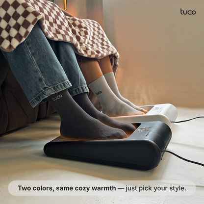 TUCO Foot Warmer in two colors, Dark and Light