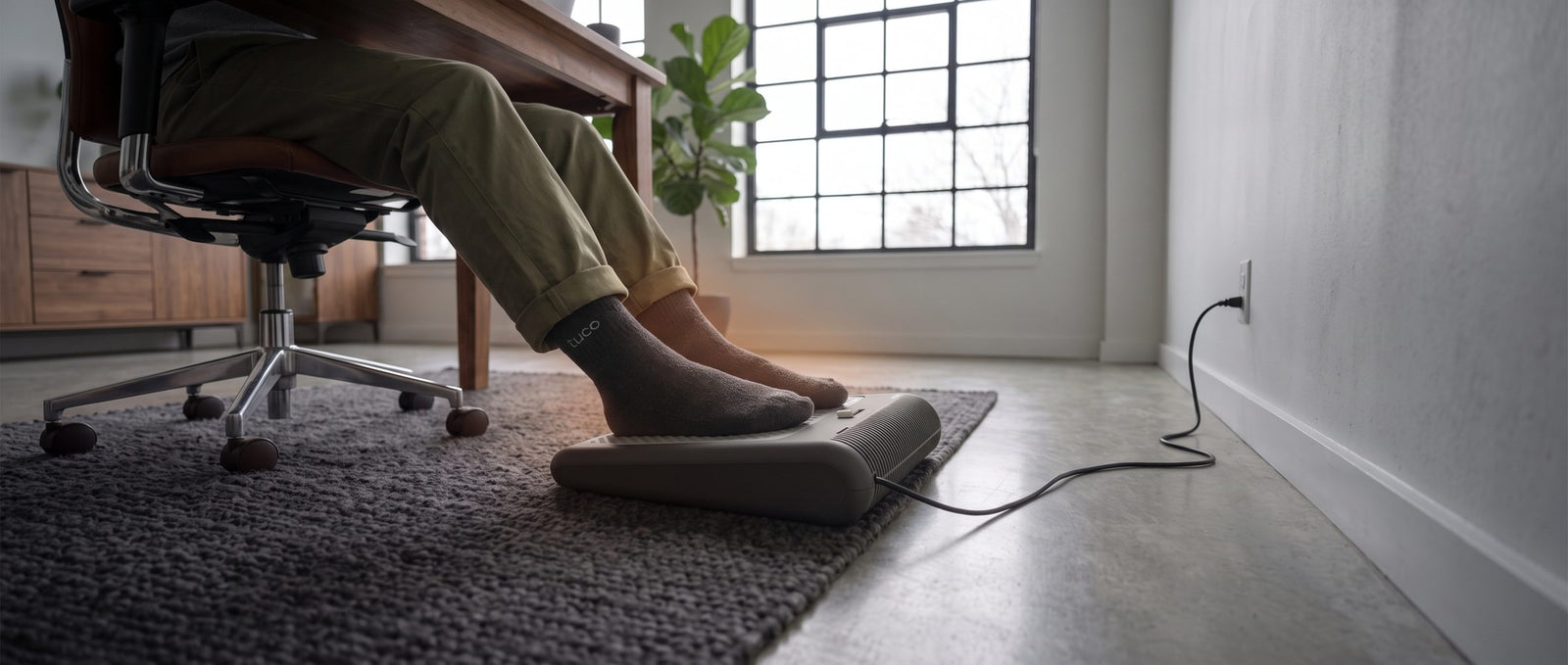 Electric Foot Warmer, Heated Foot Rest Under Desk